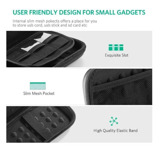 Ugreen 450274 – EVA Electronics Travel Organizer Case L, 180×95×55mm, HDD SSD
