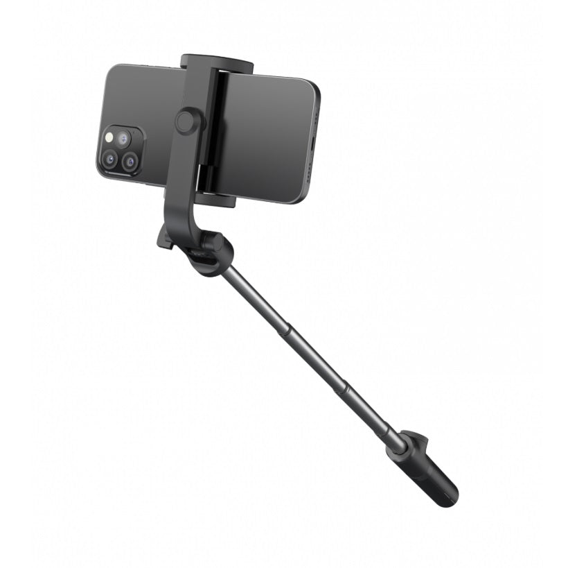 Swissten 32000400 Aluminum Tripod Pro – Selfie Stick & Tripod, 21-64cm, Bluetooth Remote