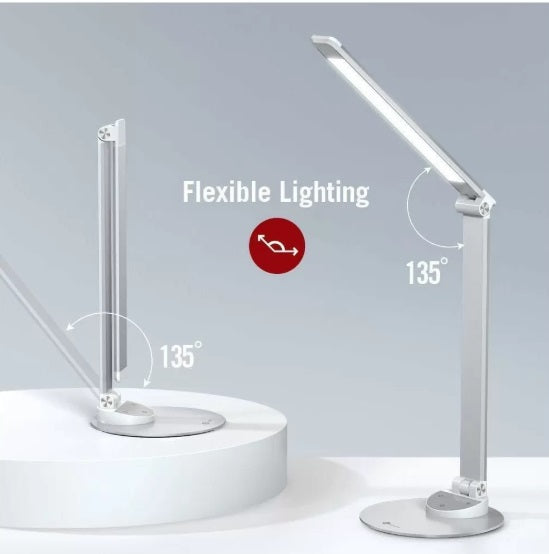 TaoTronics TT-DL19 – LED Desk Lamp 9W 400lm, Touch, 25 Modes, USB Port, Black