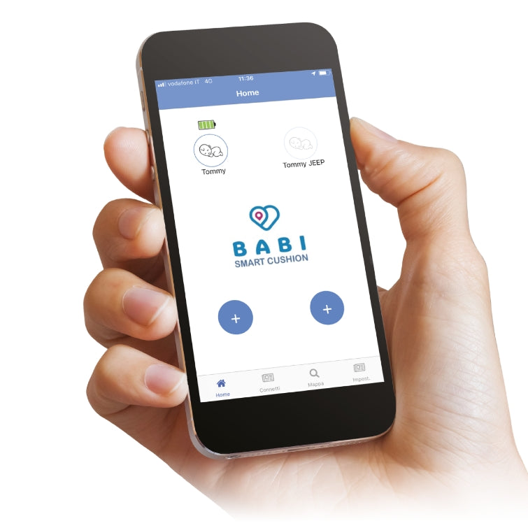 GBC BABI Smart Anti-Abandonment Baby Car Cushion — Installed on Car Seat