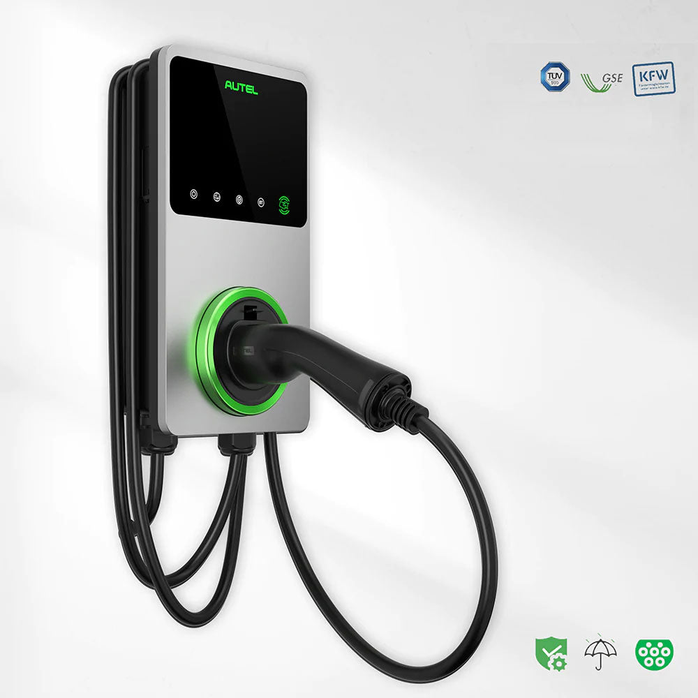 Autel MaxiCharger 22kW 3-Phase EV Wallbox – Type 2, IP65 IK10, 4G & 5" LCD Touch