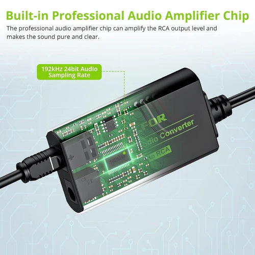 NÖRDIC SGM-257 DAC Digital to Analog Converter – Toslink SPDIF to RCA Stereo, 192 kHz – view 3