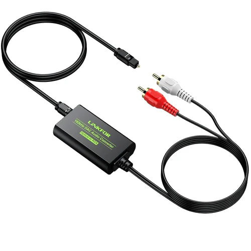 NÖRDIC SGM-257 DAC Digital to Analog Converter – Toslink SPDIF to RCA Stereo, 192 kHz – view 2