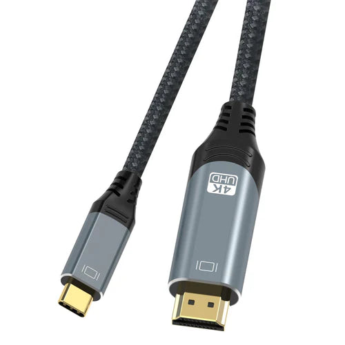 NÖRDIC 3m USB-C to HDMI Cable – 4K@60Hz, Nylon Braid, HDCP 2.2 & Pure Copper Conductors – view 3