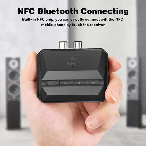 NÖRDIC Bluetooth 5.3 Audio Receiver – RCA & 3.5mm AUX, NFC Pairing & microSD Playback – view 3