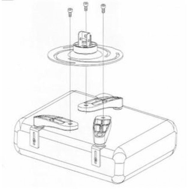 Techly ICA-PM 102XL Universal Projector Ceiling Mount 60-102 cm - view 5