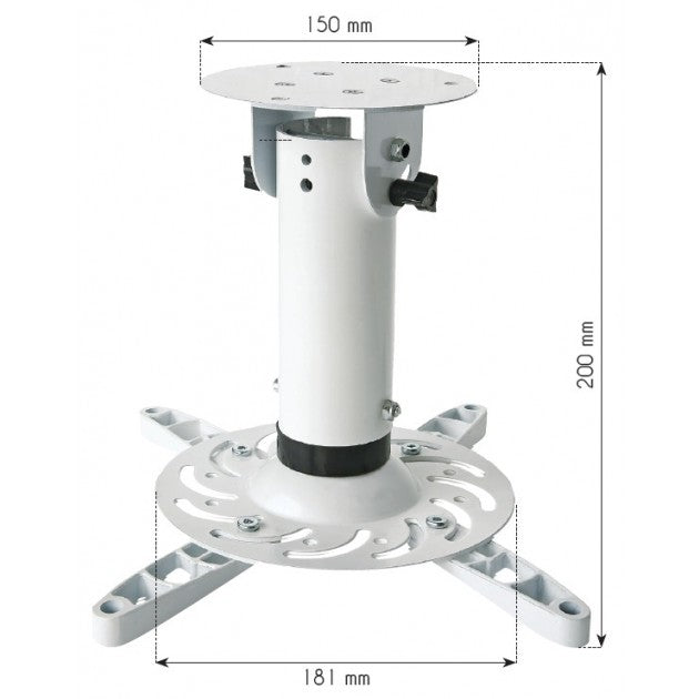 Techly ICA-PM 200WH Short-Throw Projector Ceiling Mount White - view 3