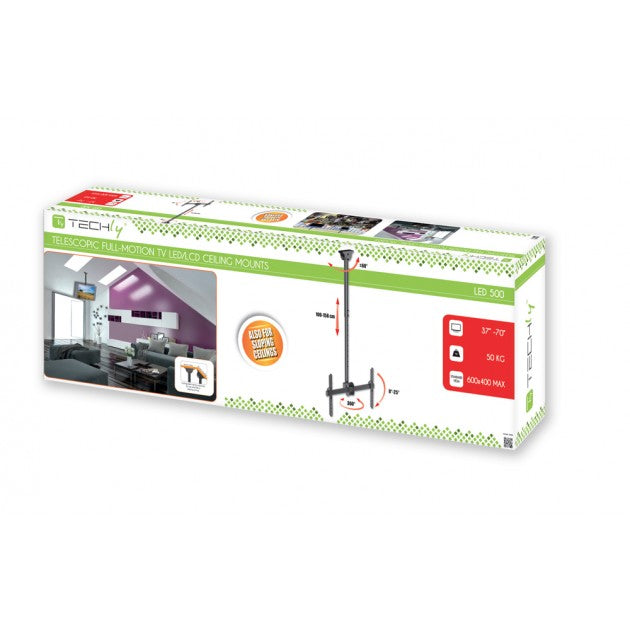 Techly ICA-CPLB 946L Long Telescopic Ceiling TV Mount 37-70" - view 2