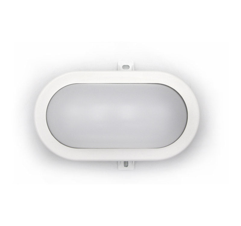 AD Integrated LED Oval Bulkhead 10 W 4000 K IP54 White – 650 lm, 120° Beam, 169×115 mm – view 3