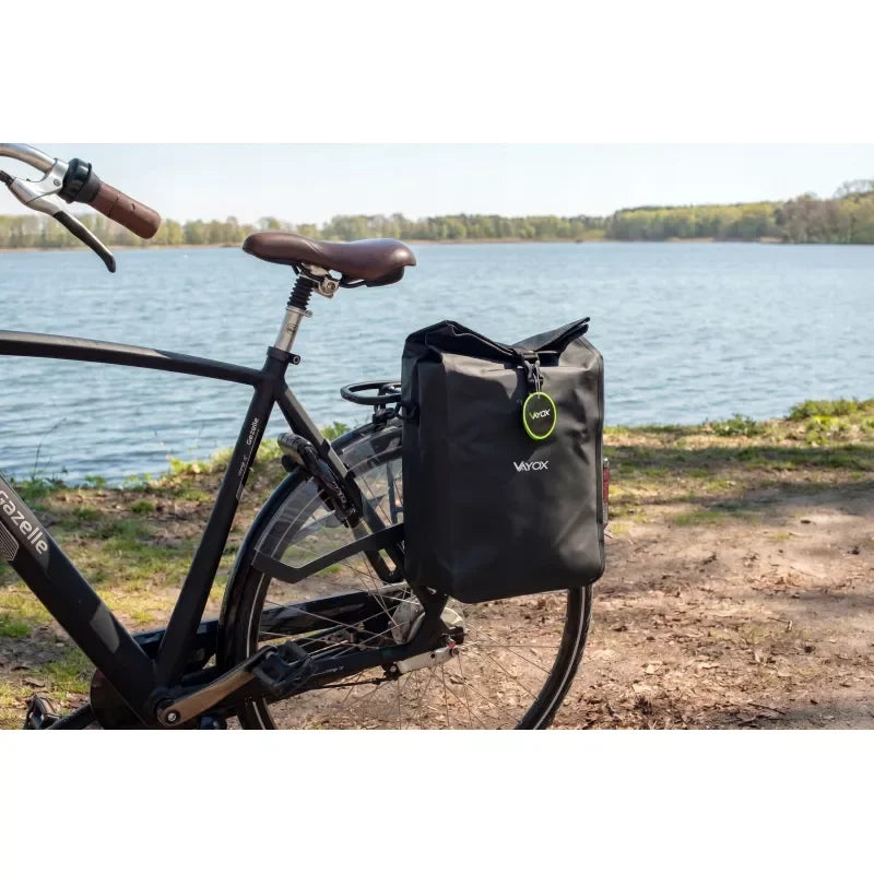 Bike Pannier Rack Bag 20L PVC Black Hook Mount VA0444B VAYOX - view 11