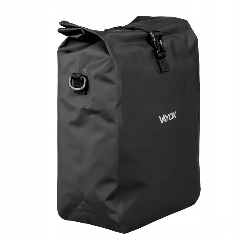 Bike Pannier Rack Bag 20L PVC Black Hook Mount VA0444B VAYOX - view 15