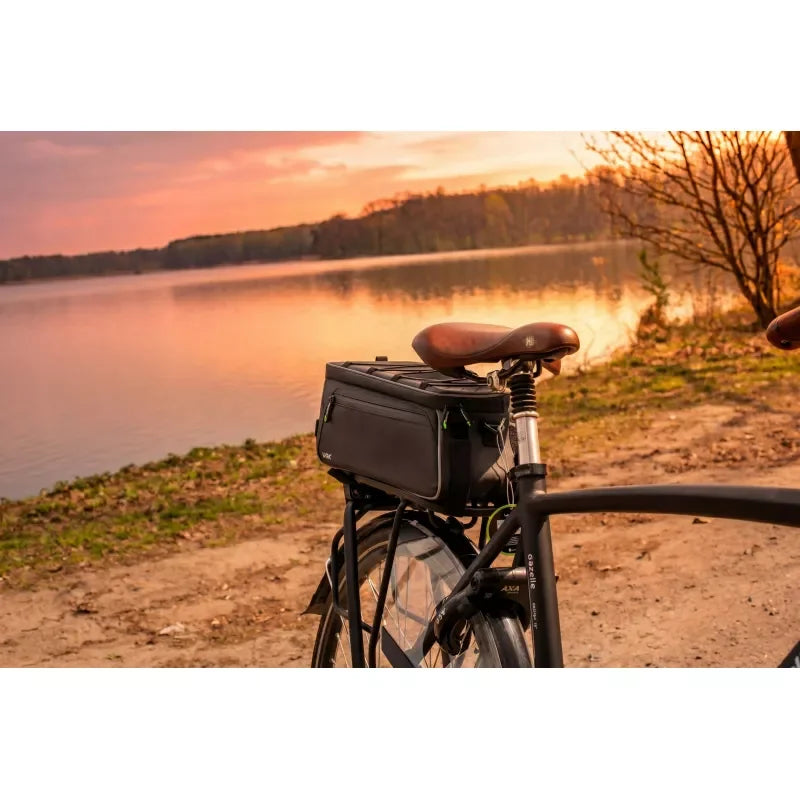 Bike Pannier Rack Bag with Side Pockets Black 10L VA0448 VAYOX - view 10