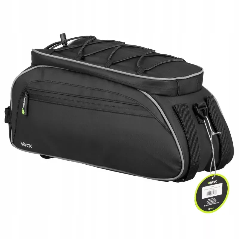 Bike Pannier Rack Bag with Side Pockets Black 10L VA0448 VAYOX - view 15