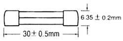 Fast Glass Fuse 6×30 mm S1019 6.3 A SXG – Fast-Acting, PCB Protection & 10-Pack – view 2