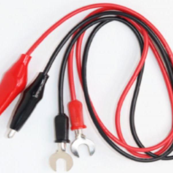 GBC 18.6000.50 Measurement Test Lead 100 cm – Crocodile to Fork Terminal, 0.5 mm²