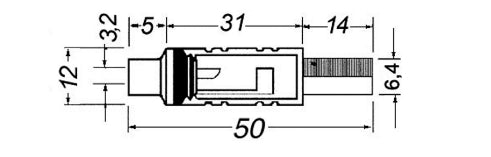 GBC 30.1911.00 Female RCA Plug – Gold-Plated Contacts, Solder Terminals & 7 mm Cable – view 2