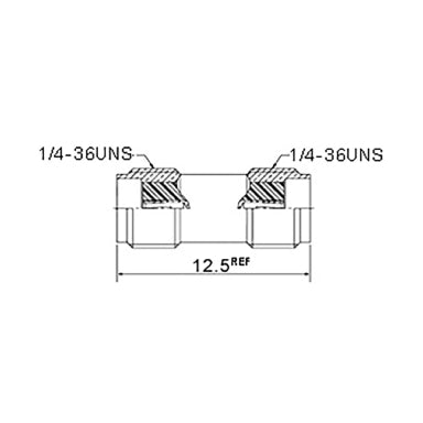 GBC 30.3072.00 SMA Female-to-Female Barrel Adapter – Nickel-Plated Brass & PTFE Dielectric – view 2