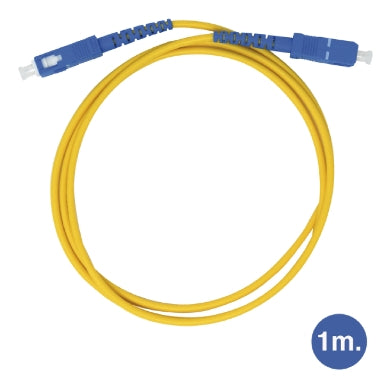 GBC 59.6650.01 SC/APC Singlemode Fiber Patch Cable 1 m – 9/125 Simplex, LSZH & Yellow – view 2