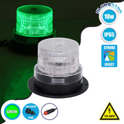 Vehicle Flashing Beacon Strobe LED 10W 12-24V IP65 Green