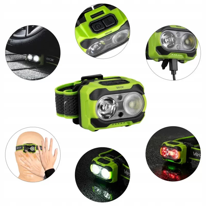 Headlamp 600lm IP44 TwinBeam Pro Series VA0361 VAYOX - view 2