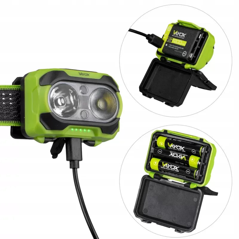 Headlamp 600lm IP44 TwinBeam Pro Series VA0361 VAYOX - view 9