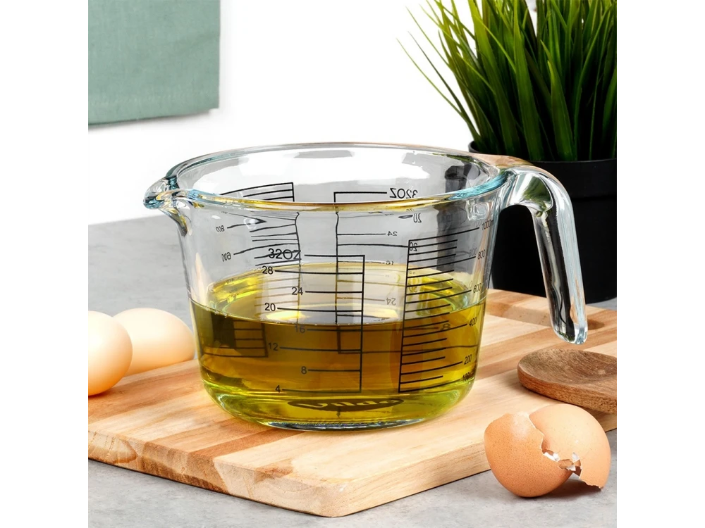 Vilde Glass Measuring Jug 1000ml – Borosilicate, Oven & Microwave Safe – view 2