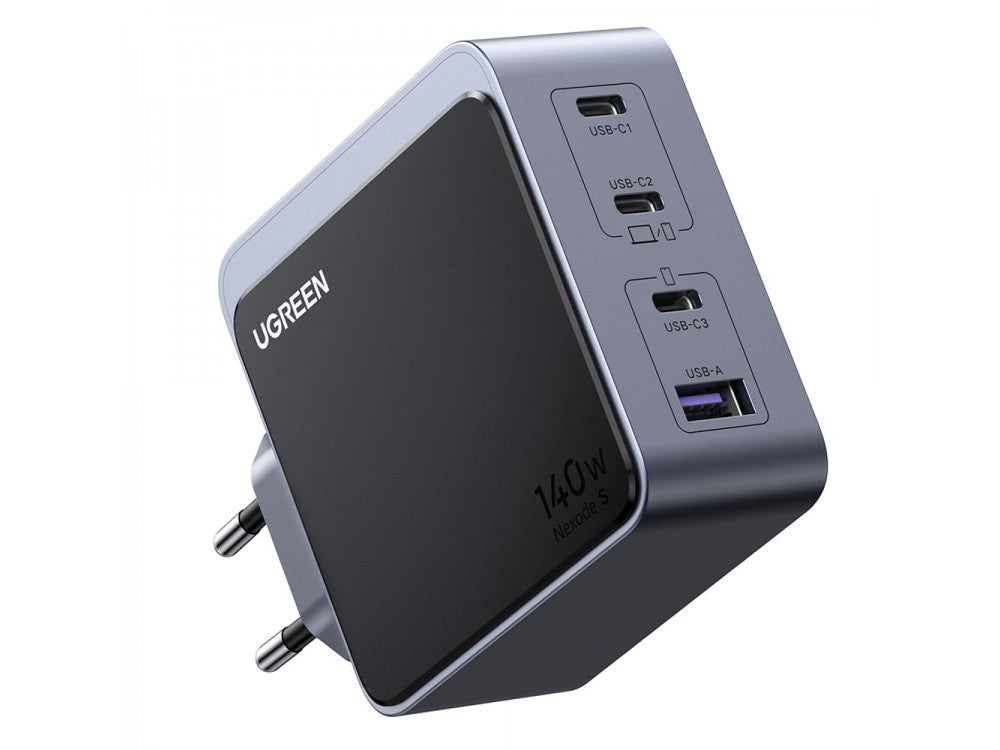 Ugreen X570 GaN 140W USB Charger – 1x USB-A + 3x USB-C, PD 3.1 / QC 5, Grey – view 2