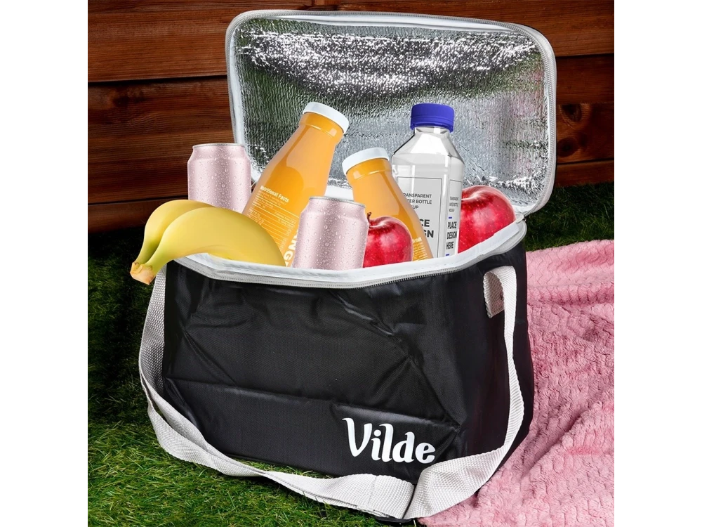 Vilde Cooler Bag 10L Insulated Shoulder Bag – Waterproof, 31×17.5×20cm, Black – view 2