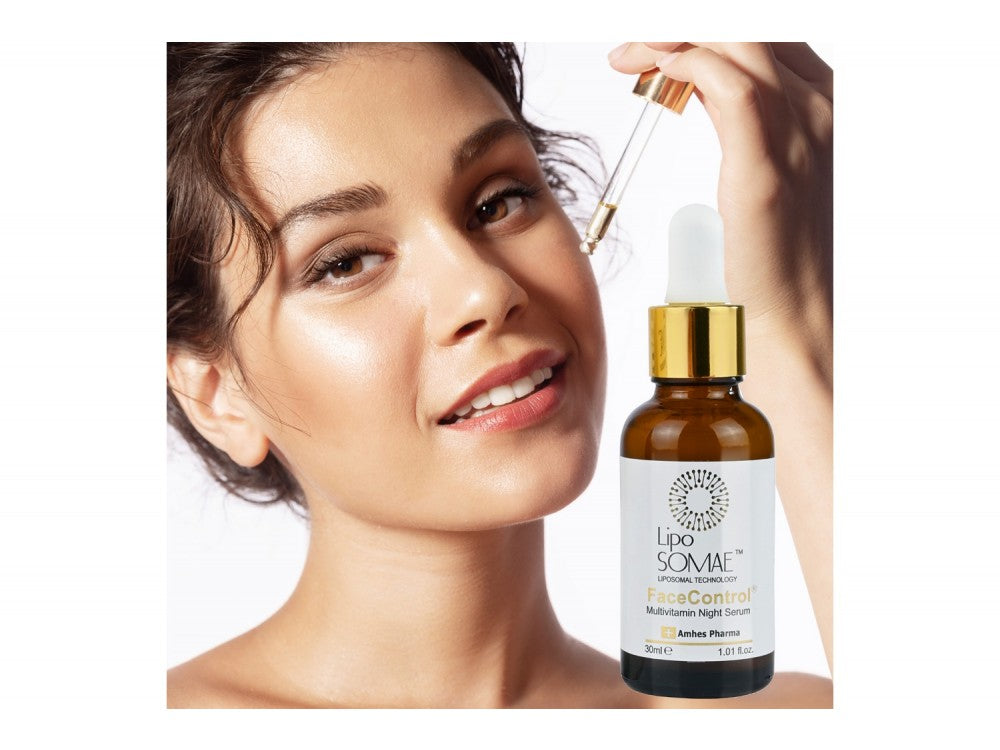 LipoSOMAE Face Control Night Serum 30ml – Retinol, Vitamin C & E, Anti-Aging – view 2