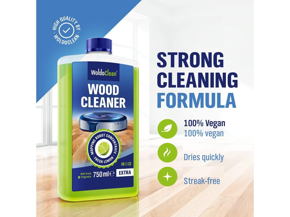 WoldoClean Wood Cleaner 750ml Concentrated Floor Detergent for Wood & Robot Mops – Lemongrass – view 2