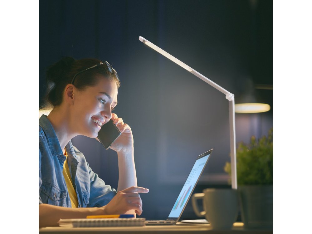 TaoTronics TT-DL22 LED Desk Lamp – Touch Control, USB Port, 3 Modes + 6 Brightness Levels, Aluminium, Iron Grey – view 2