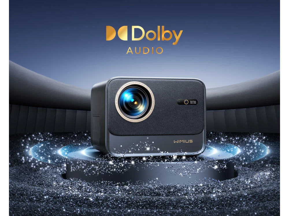 WiMiUS K9 Smart Projector 1080p/60Hz 700 ANSI Lumens with Netflix, WiFi 6, Bluetooth & Dolby Audio – view 2