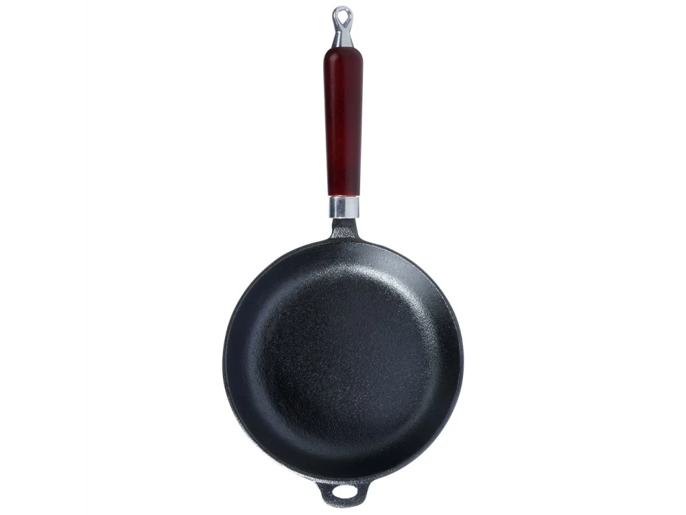 Vilde Premium Cast Iron Skillet 20 cm – Wood Handle, All-Hob Compatible – view 3