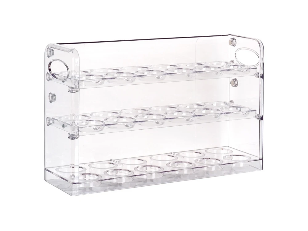 Vilde Egg Holder Organizer for 36 Eggs – 3-Tier Clear Fridge Storage Tray – view 3