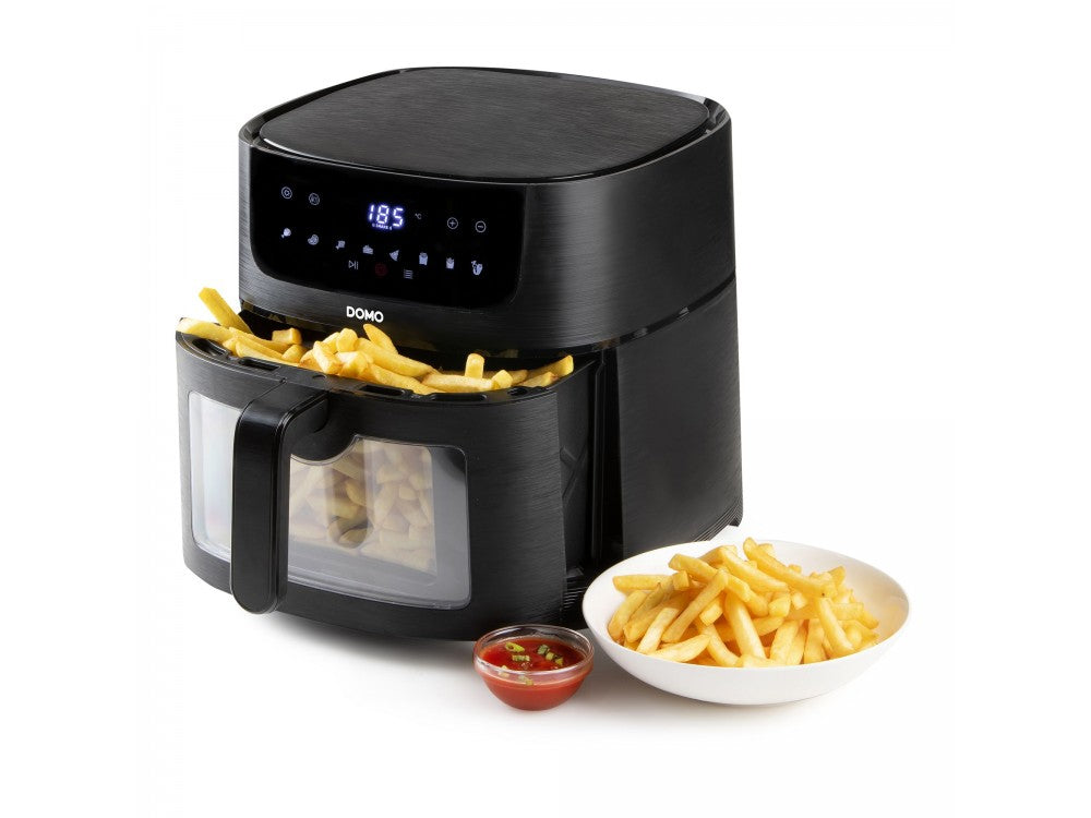 DOMO 8L Air Fryer XXL 1800W – Viewing Window, 220°C, 8 Presets, Touch Panel, PFAS-Free – view 3