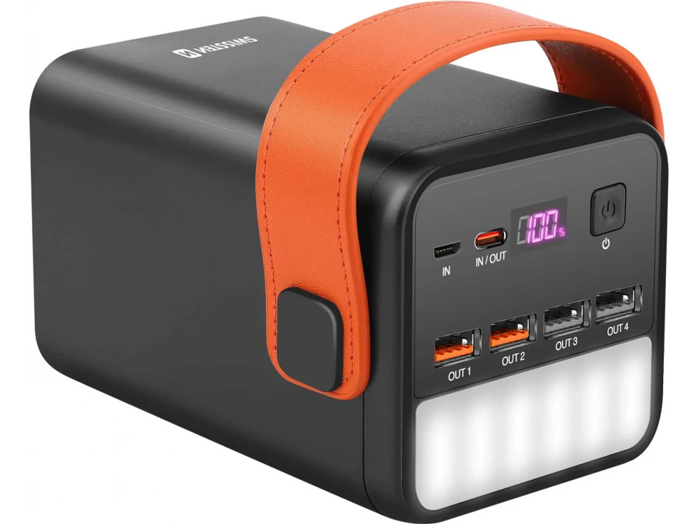 Swissten Power Line 60000 Power Bank 60000mAh 65W PD + QC3.0 + SCP – LCD Display, LED Flashlight – view 3