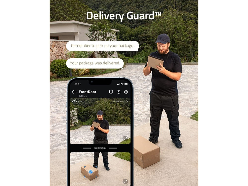 Anker Eufy Doorbell Dual Camera 2K – AI Human Detection, Delivery Guard, 2-Way Audio – view 3