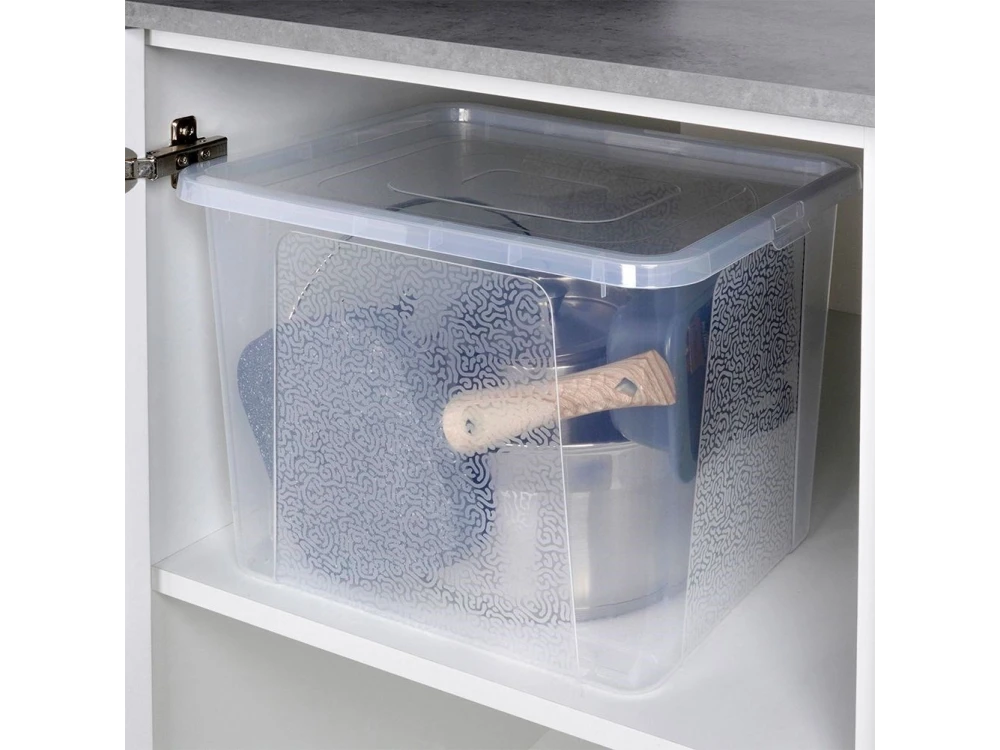 Vilde Storage Container 30L – Stackable Plastic Storage Box 40 × 33 × 30 cm with Lid – view 3