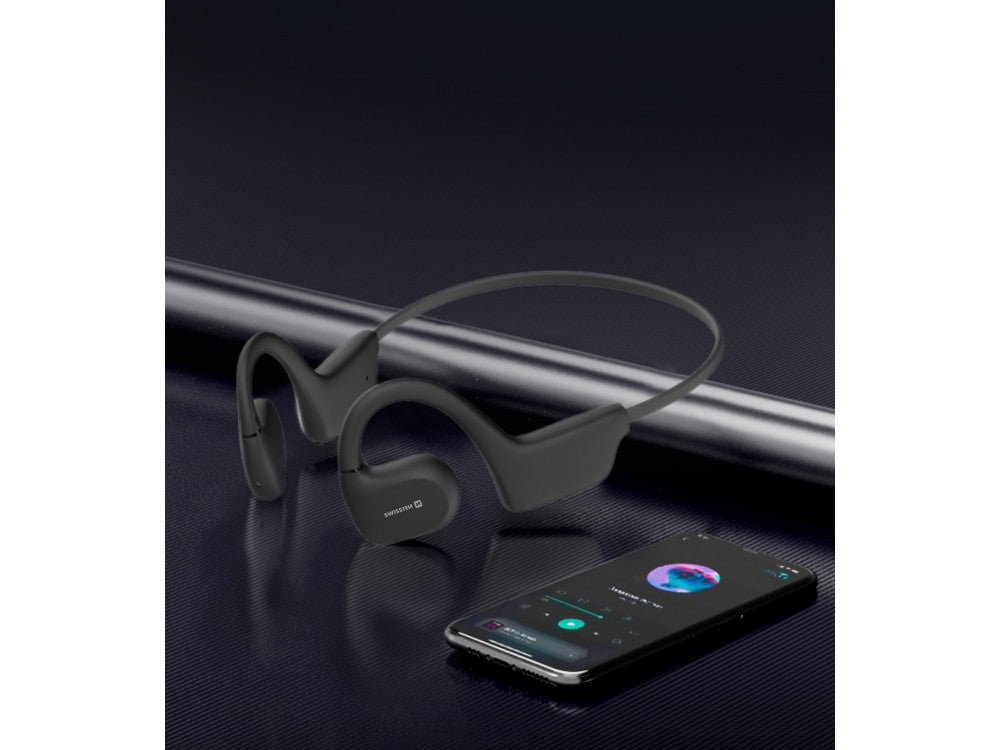 Swissten Gym Open Ear Bluetooth 5.2 Handsfree Sweat-Resistant Earbuds – Black – view 3