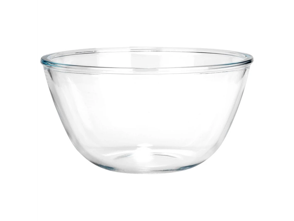Vilde Serving Bowl Glass 1L Set of 2 – 17x17x9 cm Clear Glass Salad Bowls – view 3
