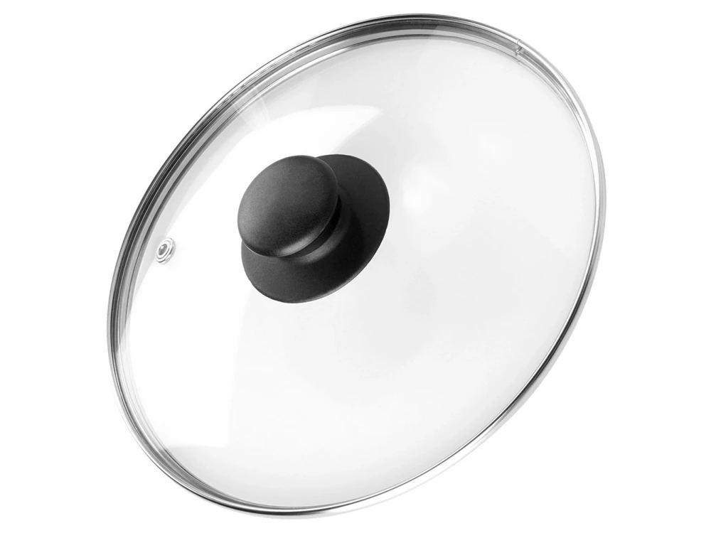 Vilde Glass Lid 20cm for Pots & Pans – Heat Resistant, Steam Vent, Stainless Rim – view 3
