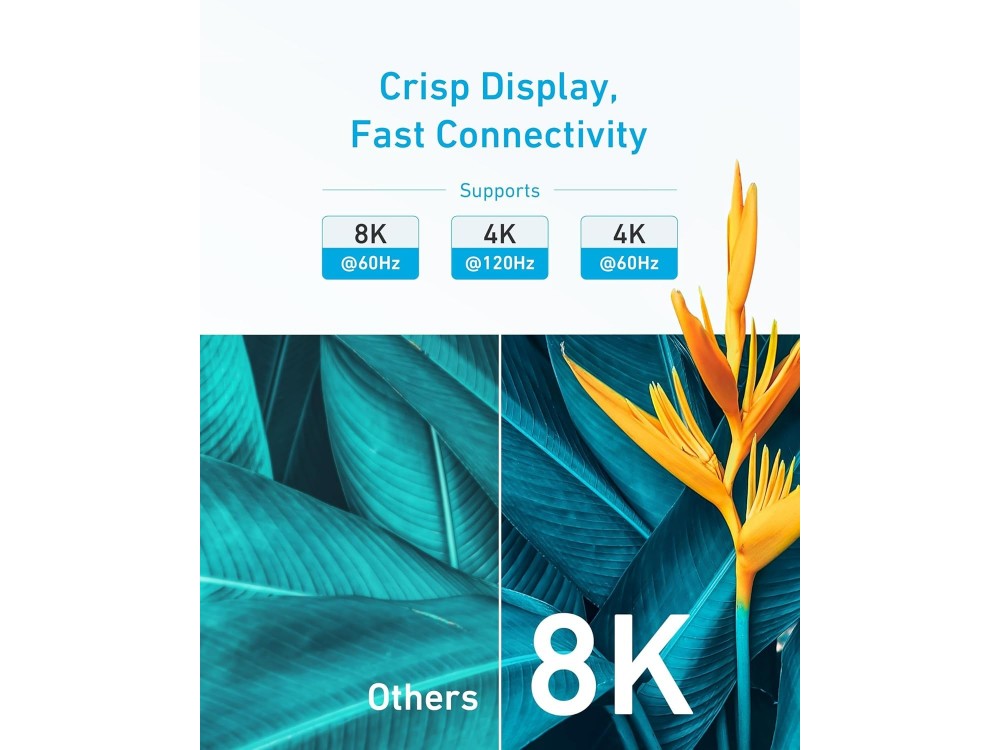 Anker HDMI 2.1 Ultra High Speed Cable 8K@60Hz / 4K@120Hz 48Gbps, 1.8m, Black – view 3
