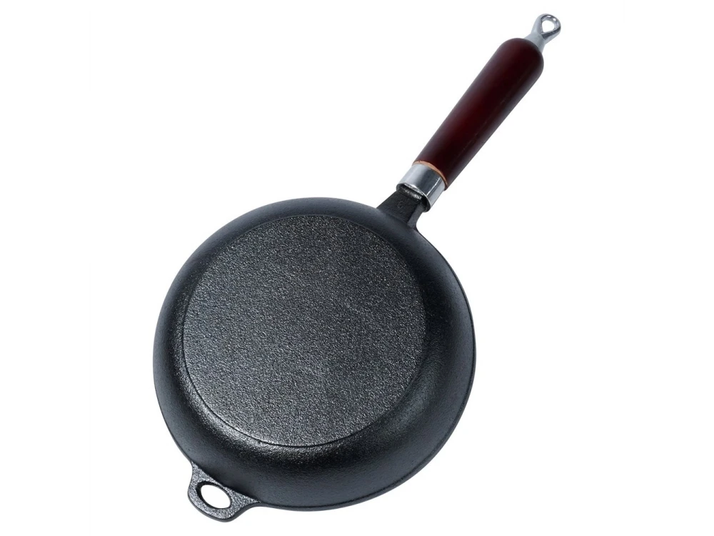 Vilde Premium Cast Iron Skillet 20 cm – Wood Handle, All-Hob Compatible – view 4
