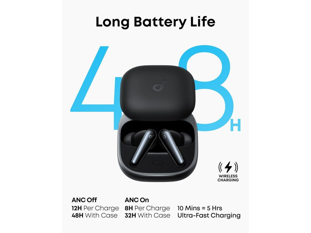 Anker Soundcore Liberty 5 ANC TWS Earbuds – Dolby Audio, LDAC Hi-Res, 6-Mic AI Calls, Black – view 4