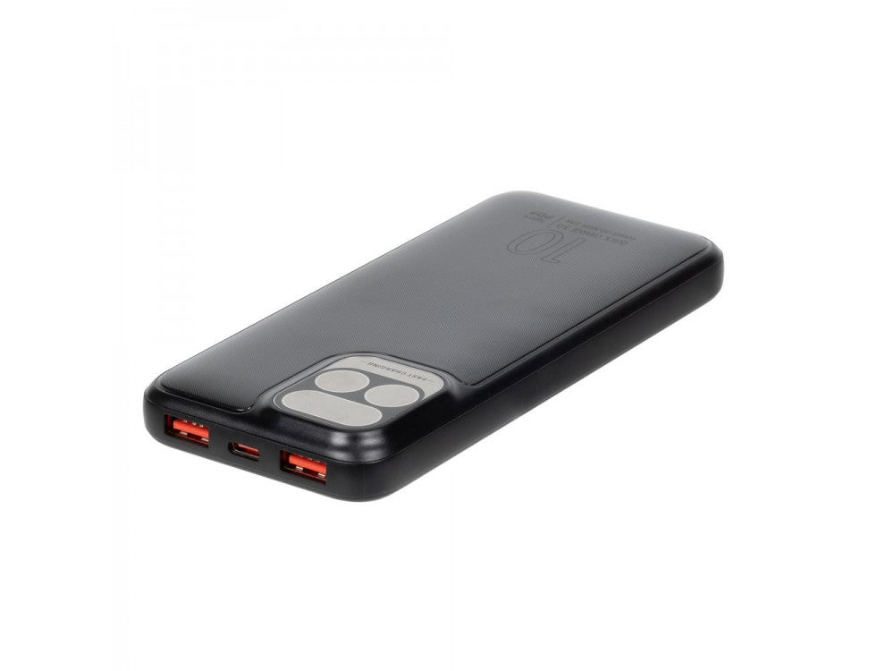 Rivacase VA2511 10000mAh Power Bank 20W USB-C PD QC3.0 with LCD Screen – Black – view 4