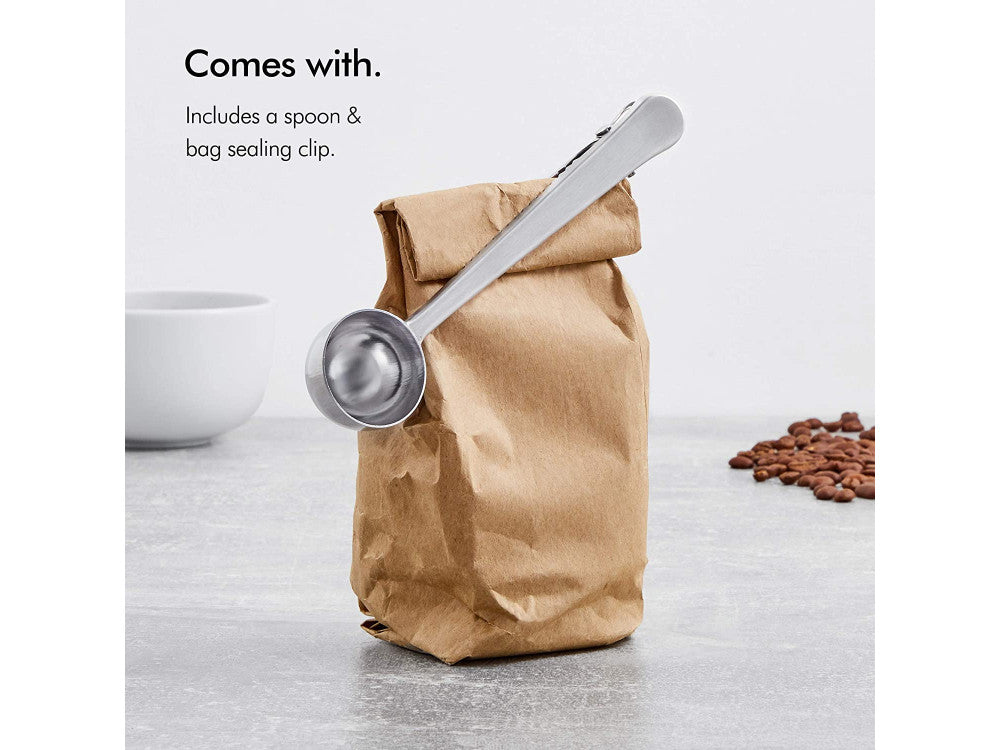 VonShef Stainless Steel Cafetière 600ml French Press with 2-in-1 Spoon Clip – view 4