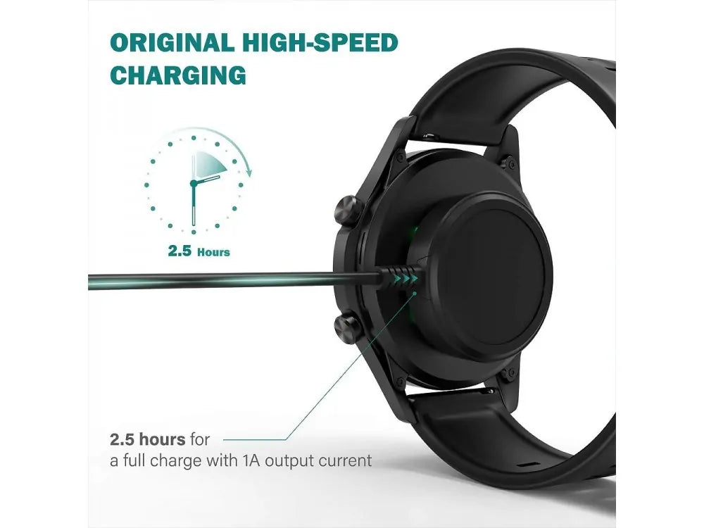 TUSITA Huawei Watch Charging Cable 1m – Compatible with GT/GT2/Classic/Sport/Magic 2/GS Pro, Black – view 4