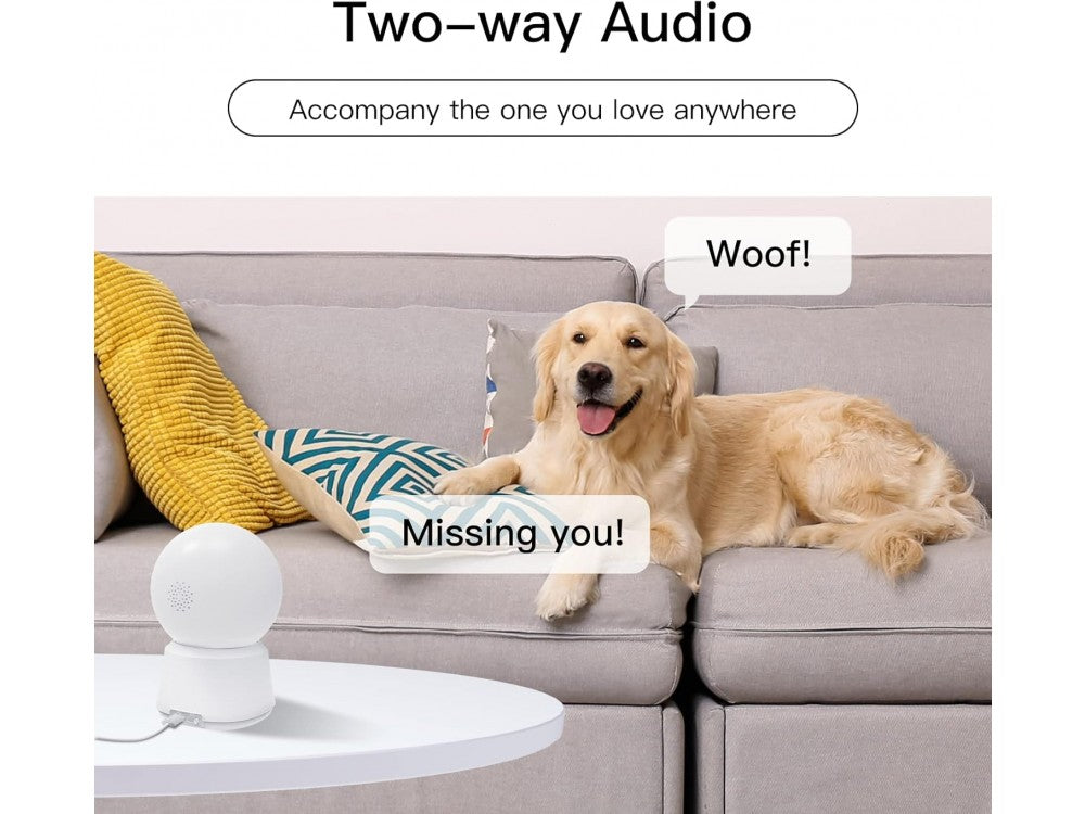 Laxihub P2F Baby Monitor – 2K Indoor Pan & Tilt WiFi Camera with Night Vision, 2-Way Audio – view 4