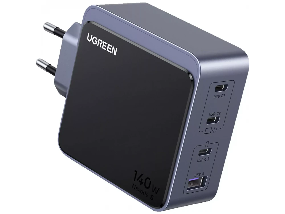 Ugreen X570 GaN 140W USB Charger – 1x USB-A + 3x USB-C, PD 3.1 / QC 5, Grey – view 5
