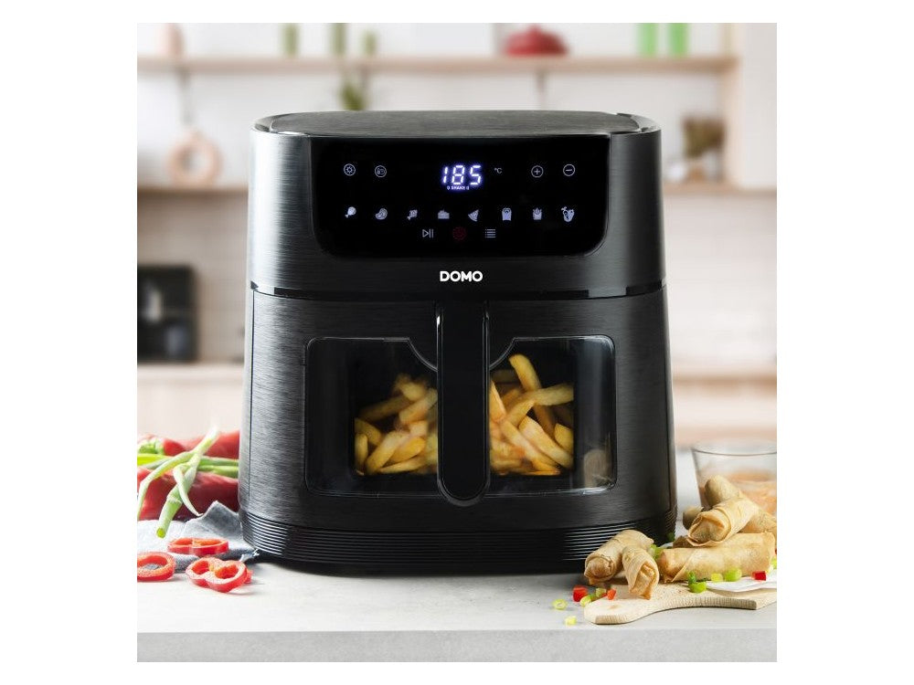 DOMO 8L Air Fryer XXL 1800W – Viewing Window, 220°C, 8 Presets, Touch Panel, PFAS-Free – view 5